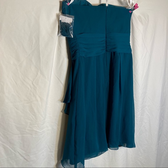 David’s Bridal Bridesmaid Strapless Dress Size 8 Gem Color - Picture 12 of 14